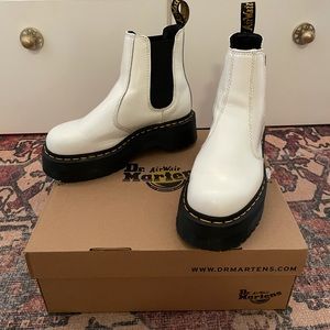 Doc Martin’s White Chelsea Platform